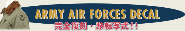 ARMY AIR FORCES DECAL 完全復刻・熱転写式!!