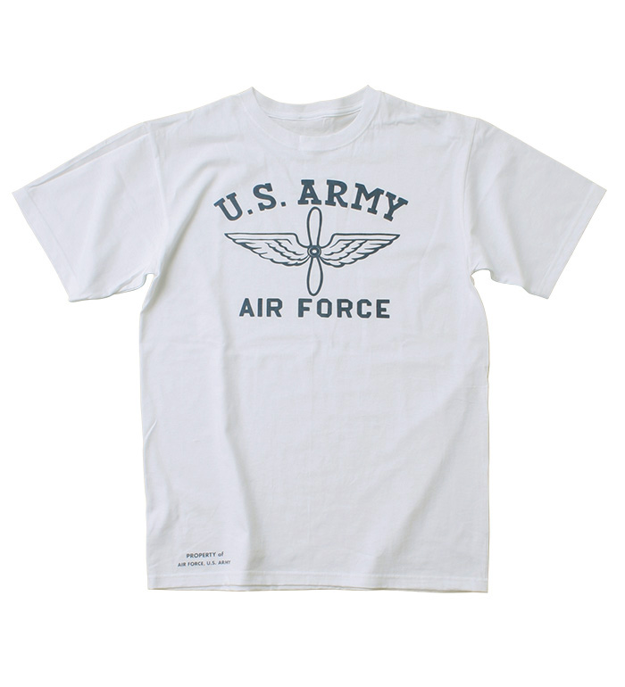 US AAF White Printed T-Shirts