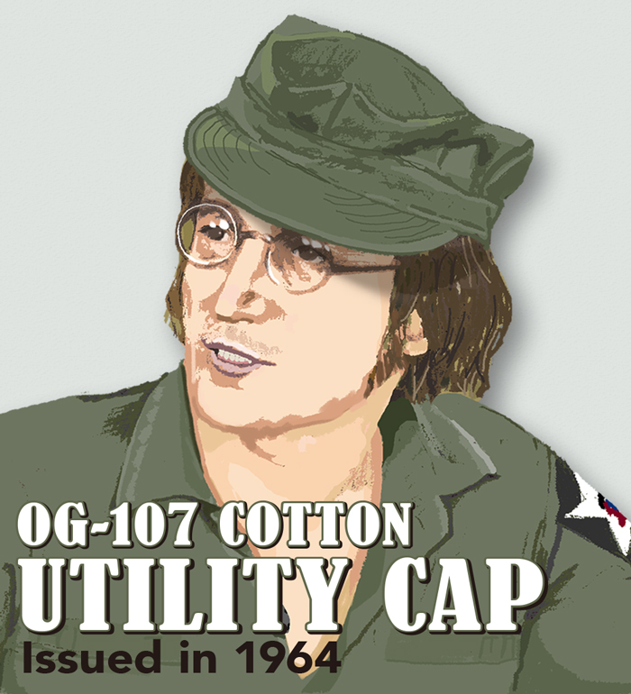 US ARMY OG-107 Cotton Utility Cap, Repro.(M.O.C.)