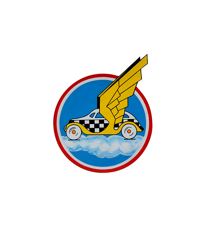 AAF Squadron Patch, Hand Painted, 27th Troop Carrier