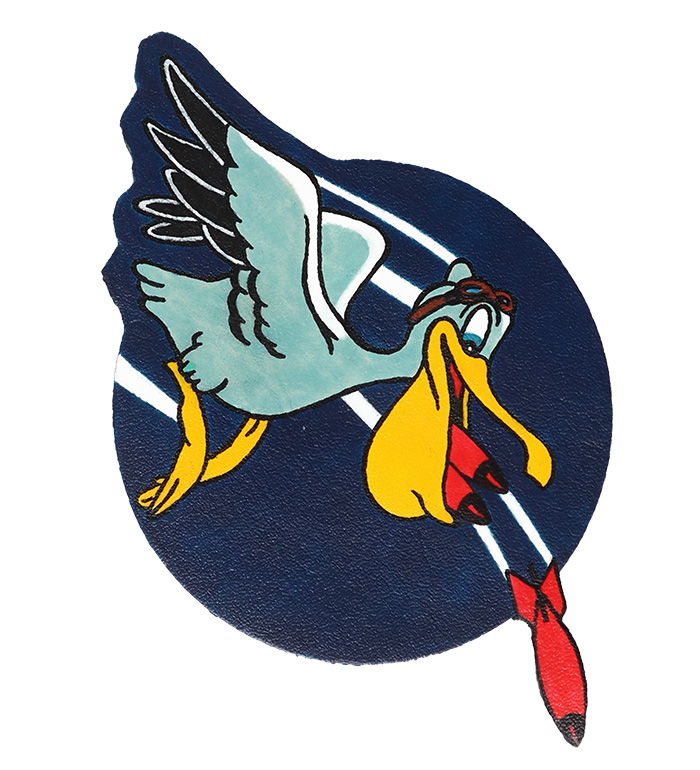 AAF Squadron Patch, Hand Painted, 67th Bombardment