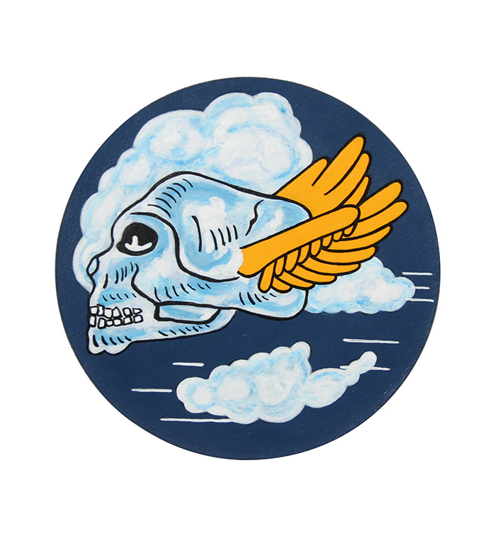AAF Squadron Patch, Hand Painted, 85th Fighter