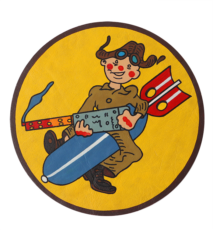 AAF Squadron Patch, Hand Painted, 528th Bombardment