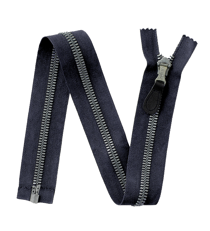Crown, 2nd Model(M-51), #10, Separating Zipper, Spring Pinlocking, AF Blue(dyed) Tape, 59cm, NOS