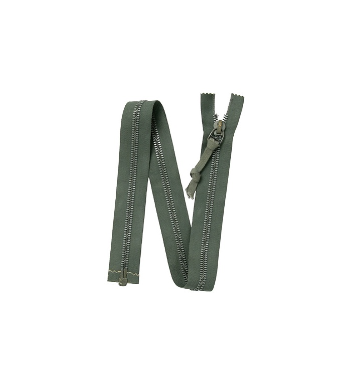 Crown, 2nd Model(M-57), #10, Separating Zipper, Interlocking, Sage Green Tape, NOS