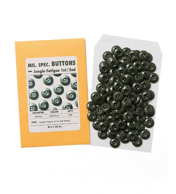 Mil. Spec. BDU Button, 18.8mm, OD(Gloss), Packed 200pcs(Economical), Repro.(M.O.C.)  