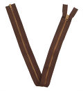 SCOVILL, 60s, #5, Brown Zipper, 63cm