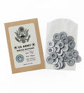 US Army Metal Buttons 17mm, Packed 30pcs