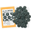 Sage Green Buttons, 28.2mm, Packed 50pcs