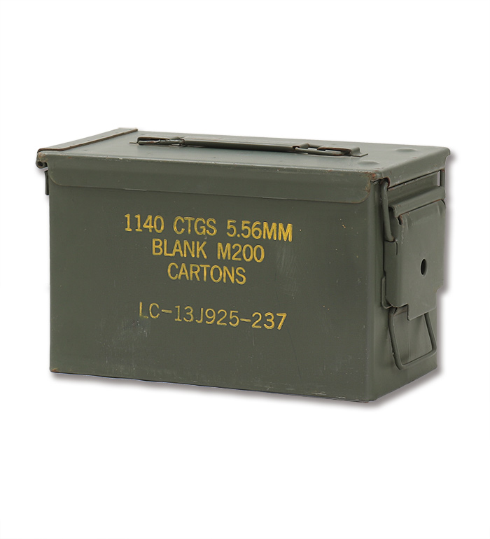 US(Ʒ) 50 Cal AMMO BOX(Ȣ) M200 BLANK CARTRIDGEѡޡ(1140 CTGS 5.56MM BLANK M200)/ʪ˾