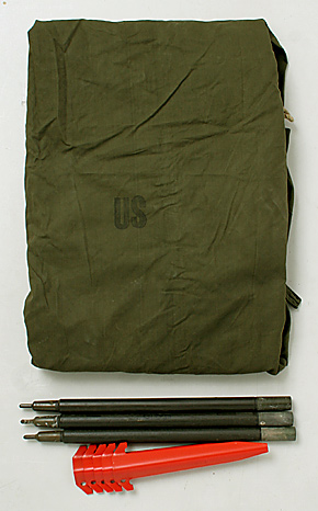 US(米軍) NAM戦 OD シェルターハーフセット(テント半張分)/DSA75年/実物・未使用