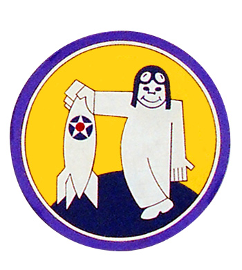 AAF Squadron Patch, Hand Painted, 17th Bombardment