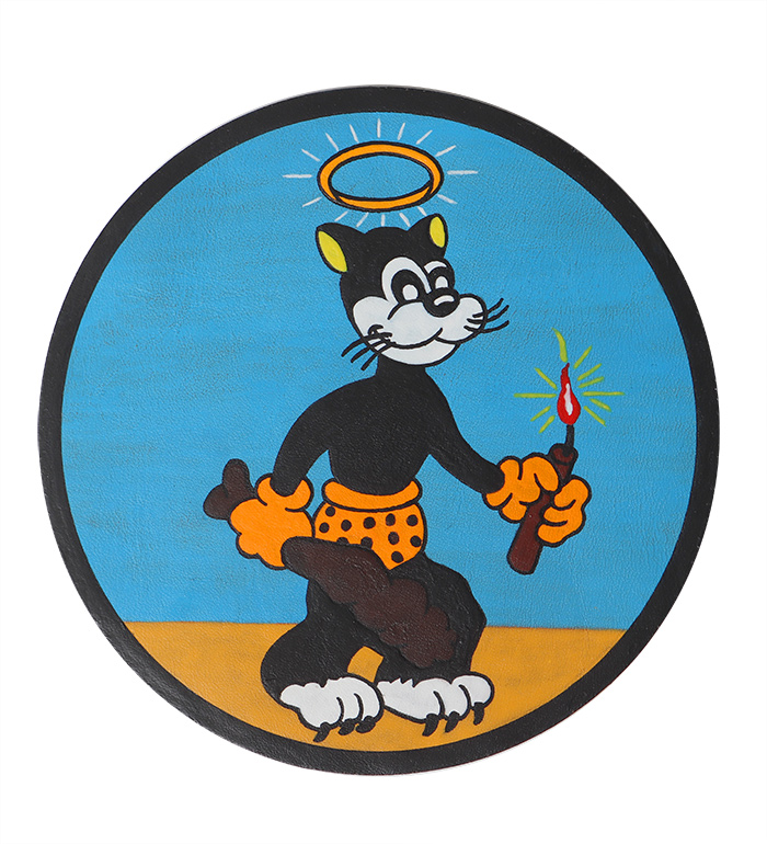 AAF Squadron Patch, Hand Painted, 24th Bombardment