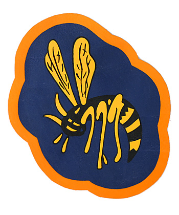 AAF Squadron Patch, Hand Painted, 43rd Fighter