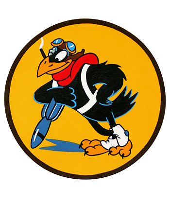 AAF Squadron Patch, Hand Painted, 47th Bombardment