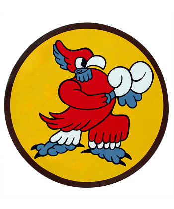 AAF Squadron Patch, Hand Painted, 334th Fighter