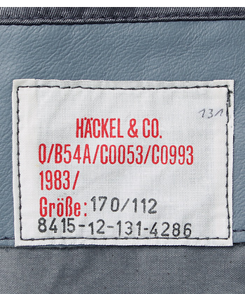 BM(ドイツ連邦海軍) サブマリン革ジャケット/1983年/実物・極上