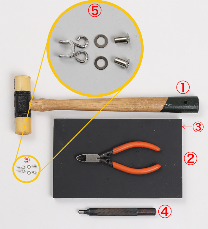 A-2襟ホック取り付け方法