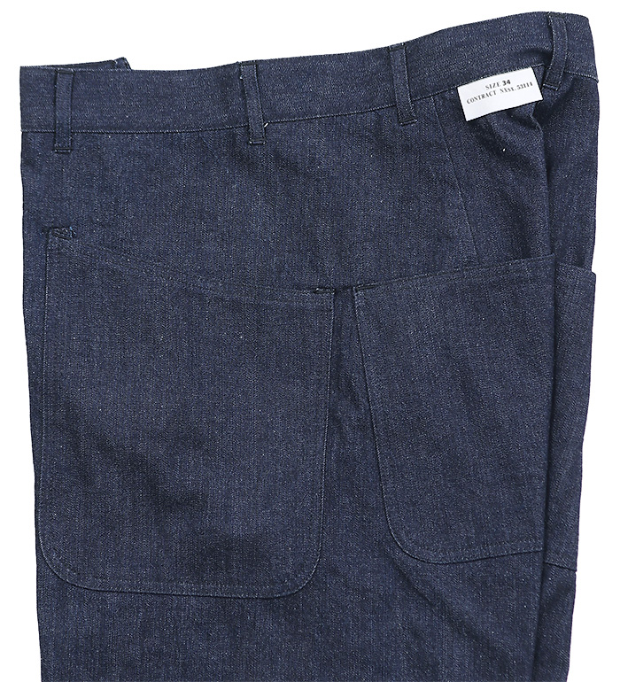 US NAVY M44 Side Seamless Denim Trousers, Repro.(M.O.C.)