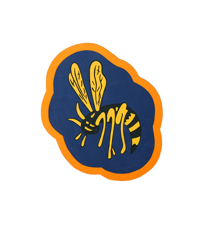 AAF Squadron Patch, Hand Painted, 43rd Fighter