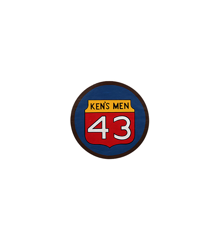 AAF Squadron Patch, Hand Painted, 43rd Bombardment Group (Ken's Men)