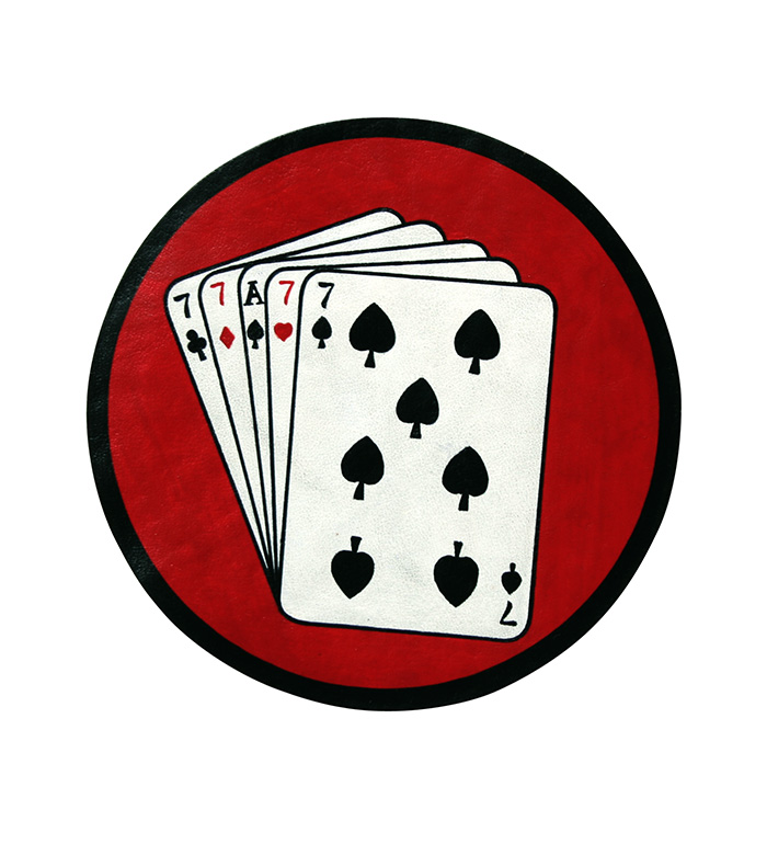 AAF Squadron Patch, Hand Painted, 77th Fighter