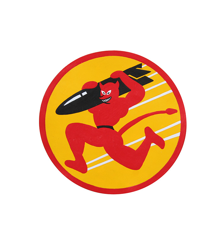 AAF Squadron Patch, Hand Painted, 84th Bombardment