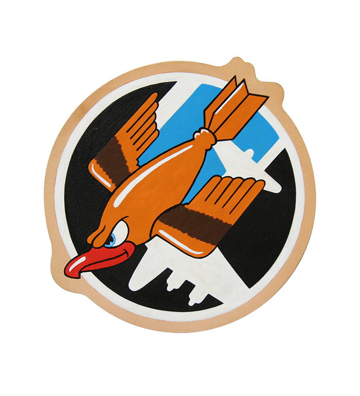 AAF Squadron Patch, Hand Painted, 91st Bombardment Group (Memphis Belle)