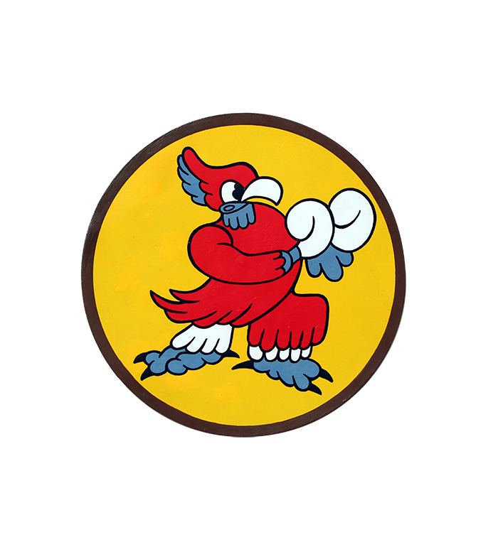 AAF Squadron Patch, Hand Painted, 334th Fighter