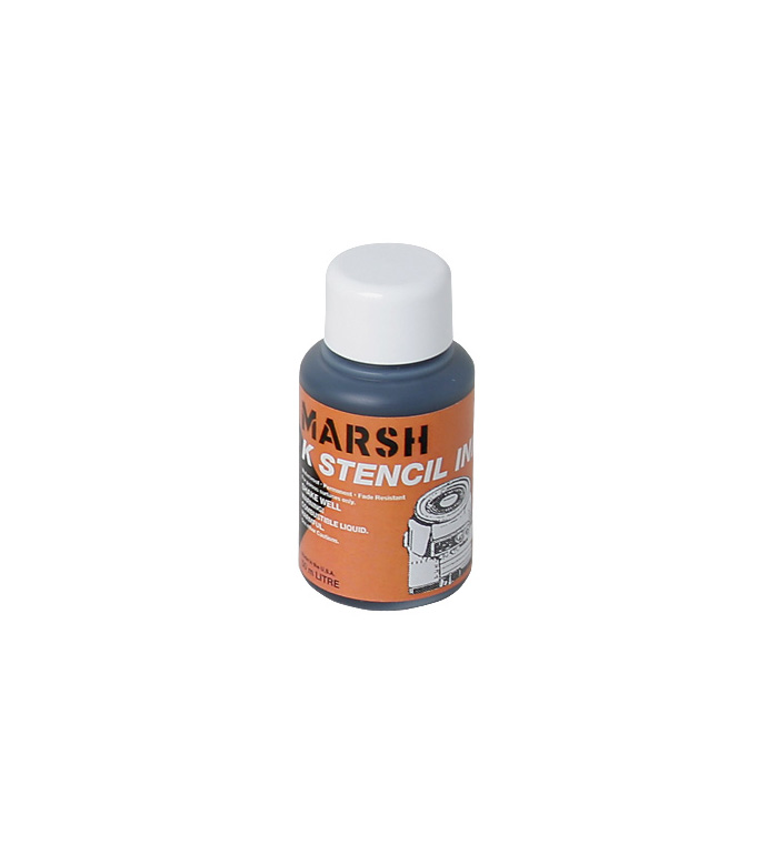 MARSH Stencil Ink, Black, 50cc, New