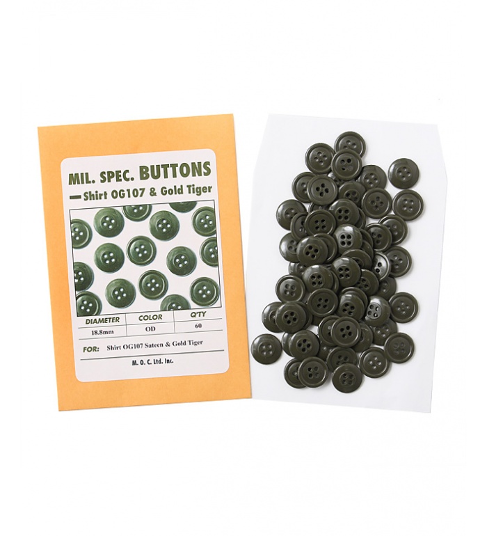 Mil. Spec. Button, 18.8mm, OD, Packed 60pcs(Economical), Repro.(M.O.C.) 