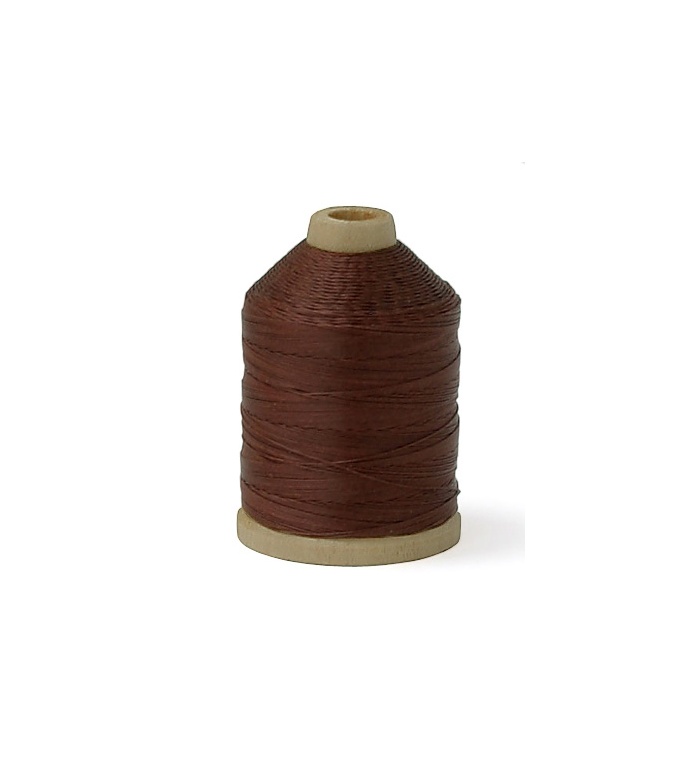 Mil. Spec. Sewing Thread for Leather, Glazed Cotton, Russet Brown, 16/4, 500yds, New