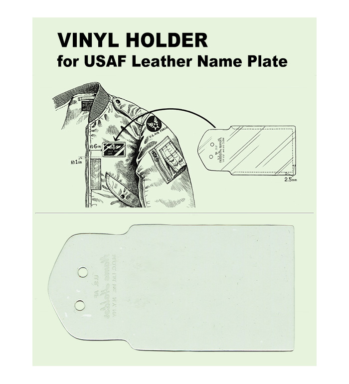 USAF(50-60s) Vinyl Holder for Leather Name Plate, Repro.(M.O.C.)