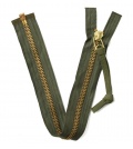 70s Scovill Brass Zipper #10, OD