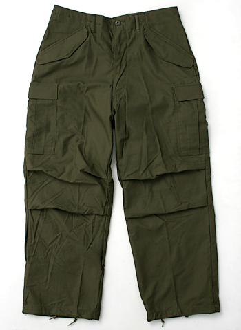 US(米軍) M-65 OD フィールドパンツ/アルミZIP/DSA68年(NAM戦)/サイズ：