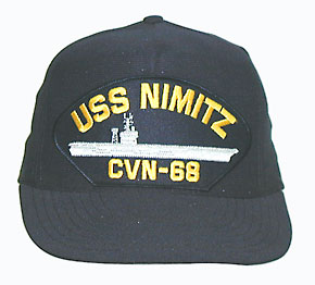 米海軍　ニミッツ級　原子力空母　カールヴィンソン　キャップ　帽子 USN (米海軍)ニミッツ(CVN-68) スコードロン・キャップ/新品
