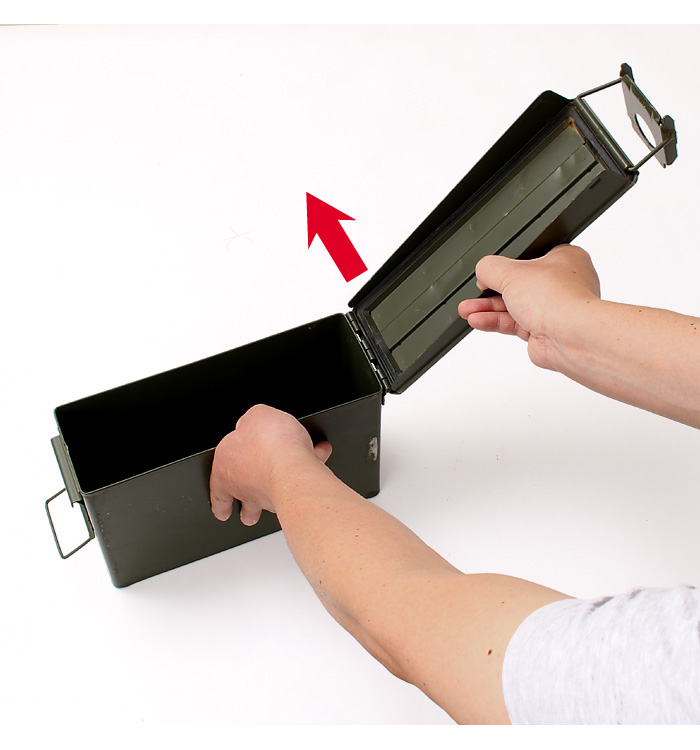 WW2アメリカ軍弾薬箱 7.62mm(30口径）B 30口径機関銃用弾薬箱。日本語ではぜんぶ「箱」と読んでいますが