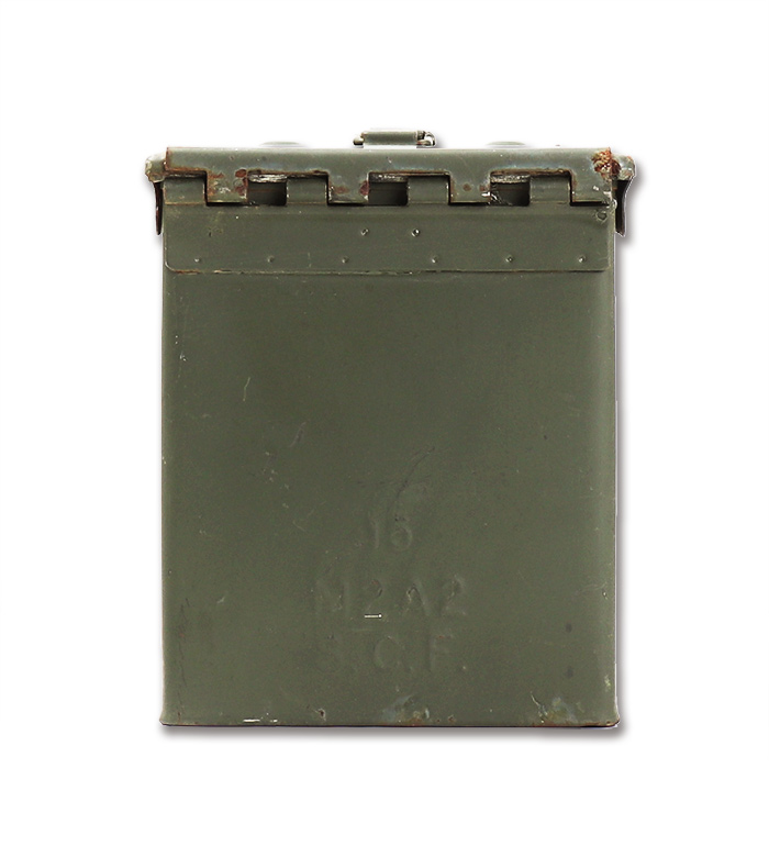 540 CARTRIDGES 弾薬箱 US(米軍)現用 50 Cal AMMO BOX(弾薬箱) M855 BALL弾用、イエロー
