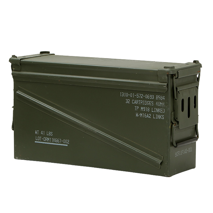 US(米軍)現用 PA-120 AMMO BOX/弾薬箱(40MMグレネード弾用) UN調達