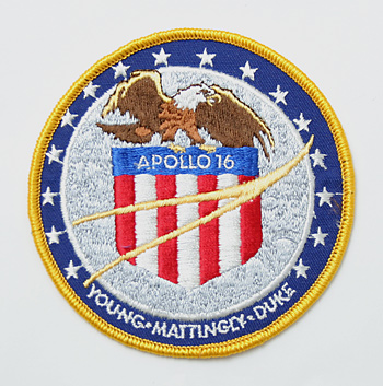 US 60��70's NASA YOUNG MATTINGLY DUKE APOLLO 16 �ѥå� /10.0 cm��/��ʪ��̤����