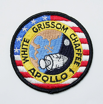 US 60��70's NASA WHITE GRISSOM CHAFFEE APOLLO 1�ѥå� /8.6 cm��/��ʪ��̤����