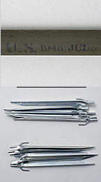 US(米軍) WWII OD シェルターハーフ 2セット(テント一張分)/1944年