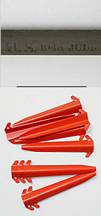 US(米軍) WWII OD シェルターハーフ 2セット(テント一張分)/実物・未使用