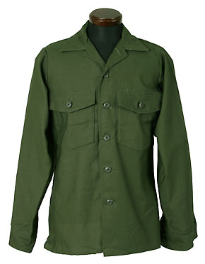 US(米軍) 70's コットンサテン・ユーティリティーシャツ/NAM戦同型