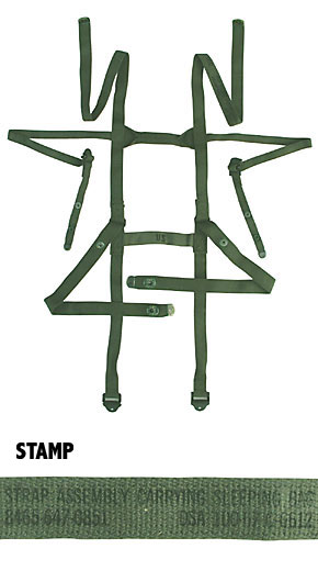 US(米軍) NAM戦 OD コットン・スリーピングバックキャリア/実物・未使用