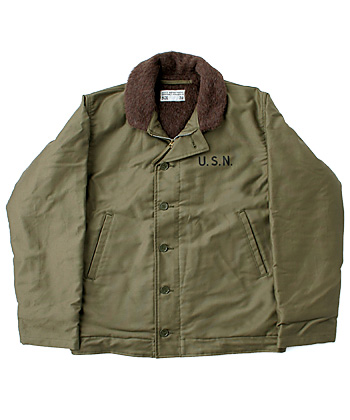 USN DECK JACKET N-1 KHAKI CONT. NXss 65913(98年復刻)/蔵出し・新品
