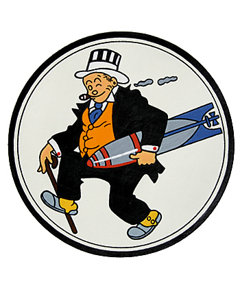 AAF Squadron Patch, Hand Painted, 11th Bombardment