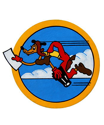 AAF Squadron Patch, Hand Painted, 24th Combat Mapping