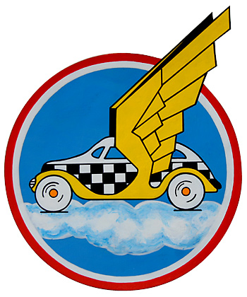 AAF Squadron Patch, Hand Painted, 27th Troop Carrier