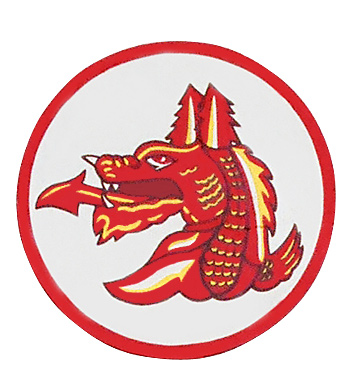 AAF Squadron Patch, Hand Painted, 33rd Bombardment